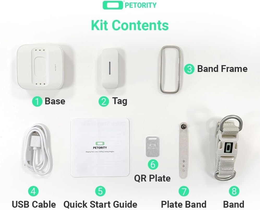 GPS Tracker for Dogs - Wireless Pet Smart Collar with Health Monitor, Waterproof