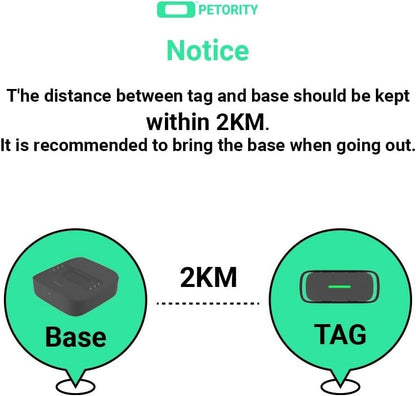 GPS Tracker for Dogs - Wireless Pet Smart Collar with Health Monitor, Waterproof